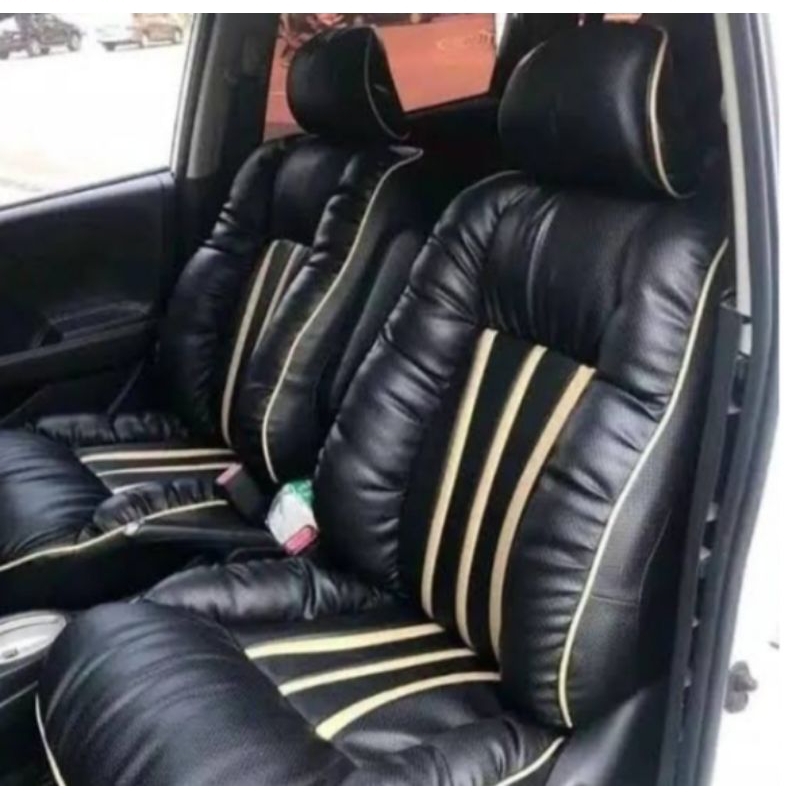 (Free Sarung setir + Bantal leher) Sarung jok cover jok bungkus jok modelan sofa mobil Avanza Xenia 
