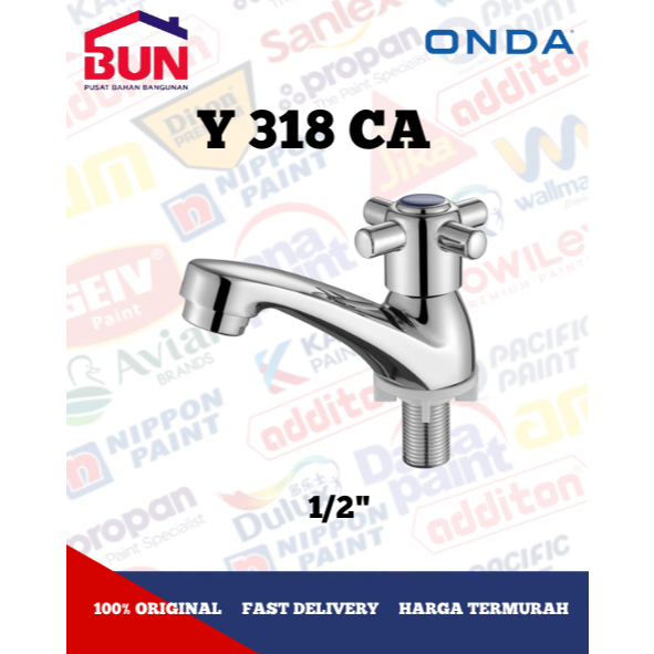 Onda Kran Wastafel Y 318 CA 1/2" / Kran Wastafel Onda / Kran Air Onda
