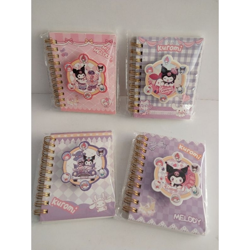 

Note Book Kuromi Spinner/Notes Kuromi Spinner/Buku Kuromi Spinner/Note Book A7 kuromi/Note Book Sanrio Lucu
