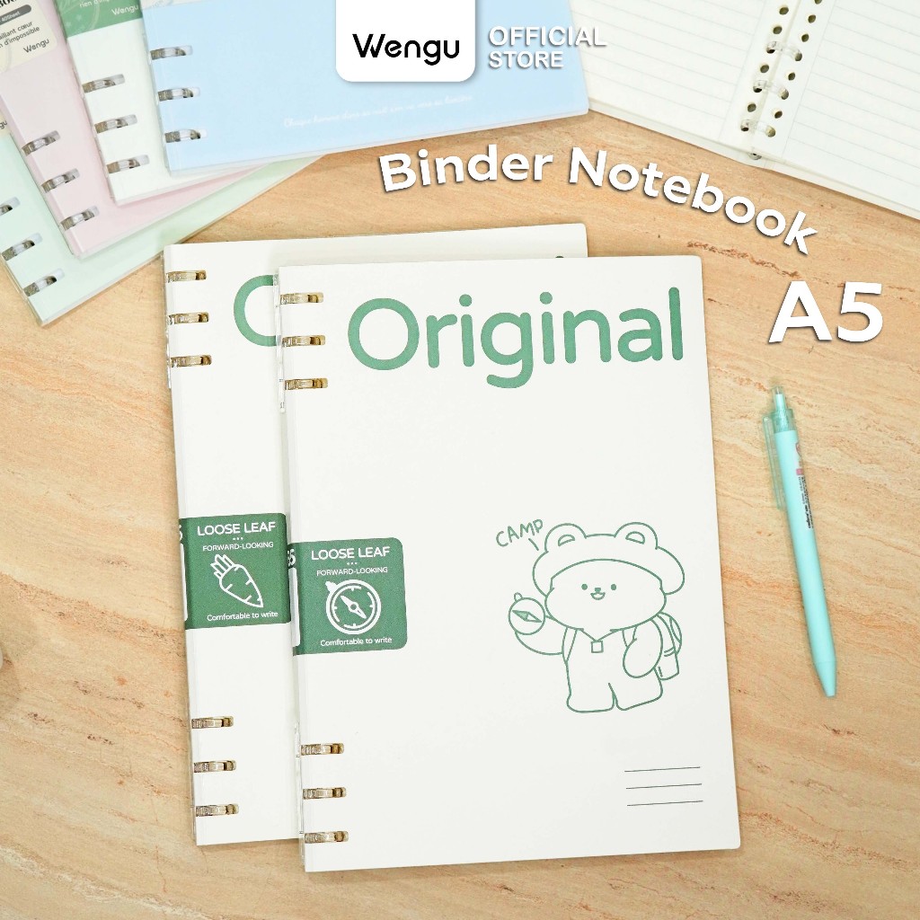 

[BARU] Wengu Buku Catatan Notebook Bisa Isi Ulang A5 B5 (40 Lembar) - SK