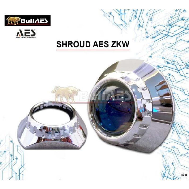 Shroud ZKW 3 inchi AES I Shroud Aes 3 Inchi ZKW Dof Motorcycle - 3 INCH