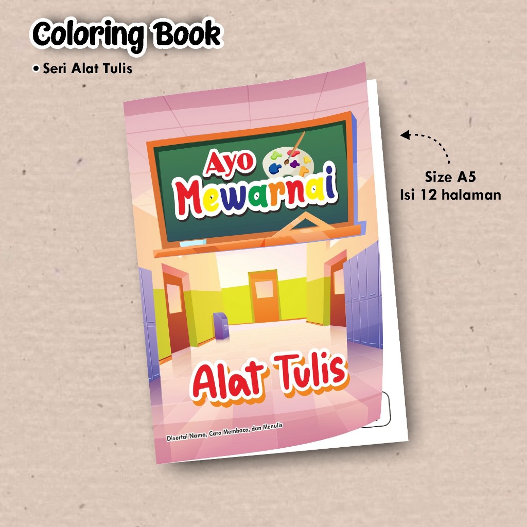 BUKU EDUKASI MEWARNAI ALAT TULIS BUKU EDUKASI ANAK PAUD TK