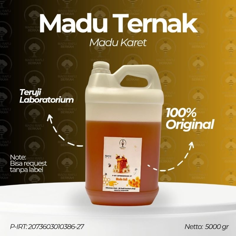 

MADU ASLI MADU NEKHTAR BUNGA KARET 5KG