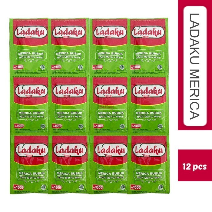 

Ladaku Merica Bubuk Murni Renceng 12 Sachet Lada Putih / LADAKU Merica Bubuk 3gr 1 Renceng Isi 12 Sachet