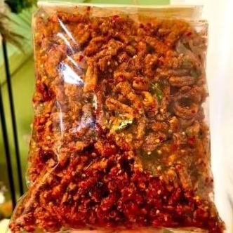 

Usus Crispy krispi pedas berbumbu