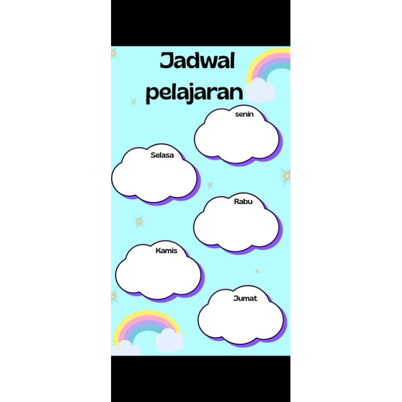 

jadwal pelajaran langit, cocok untuk cewek.silahkan requeat apa aja pelajaran nya dan boleh request nama di pojok atas.