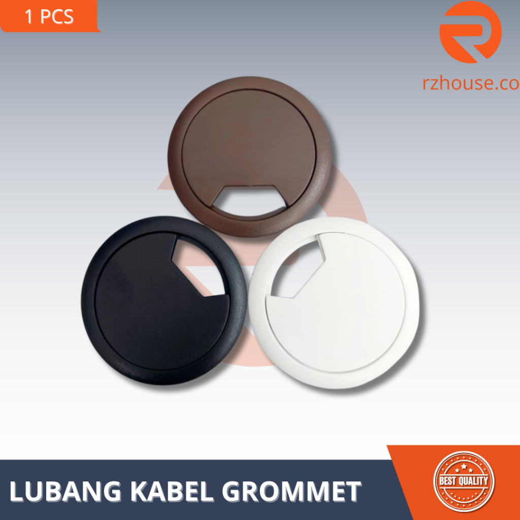 Tutup Lubang Kabel Komputer Gromet Grommet Meja Tv / Tutup Lubang Kabel Meja