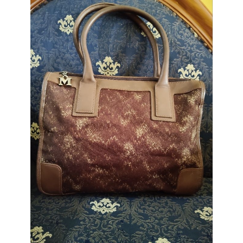 Tas Missoni nilon mix kulit asli