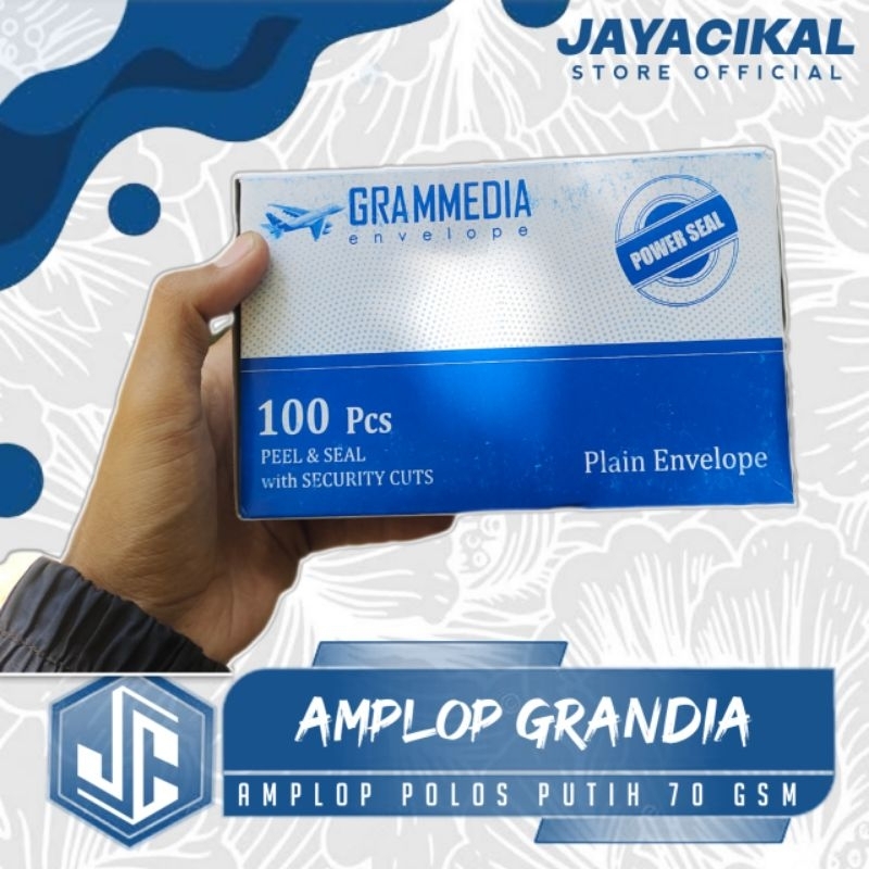 

Amplop Grandia Polos putih 1 pak (100 lembar)