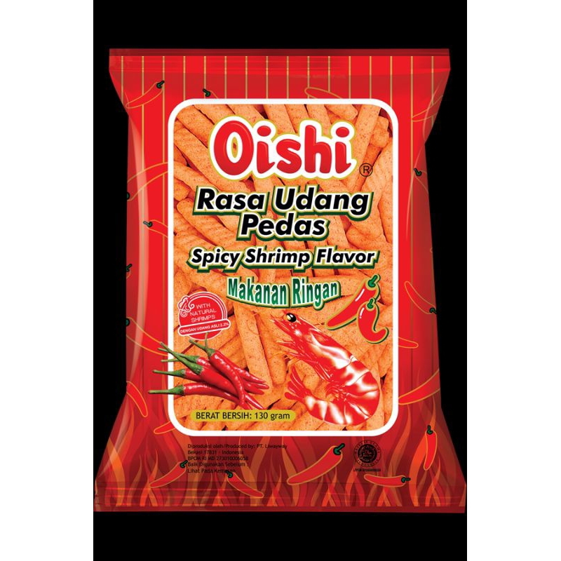 

Oishi Snack Udang Pedas 60gr – Cemilan Pedas Gurih Rasa Udang | Snack Renyah Oishi Asli