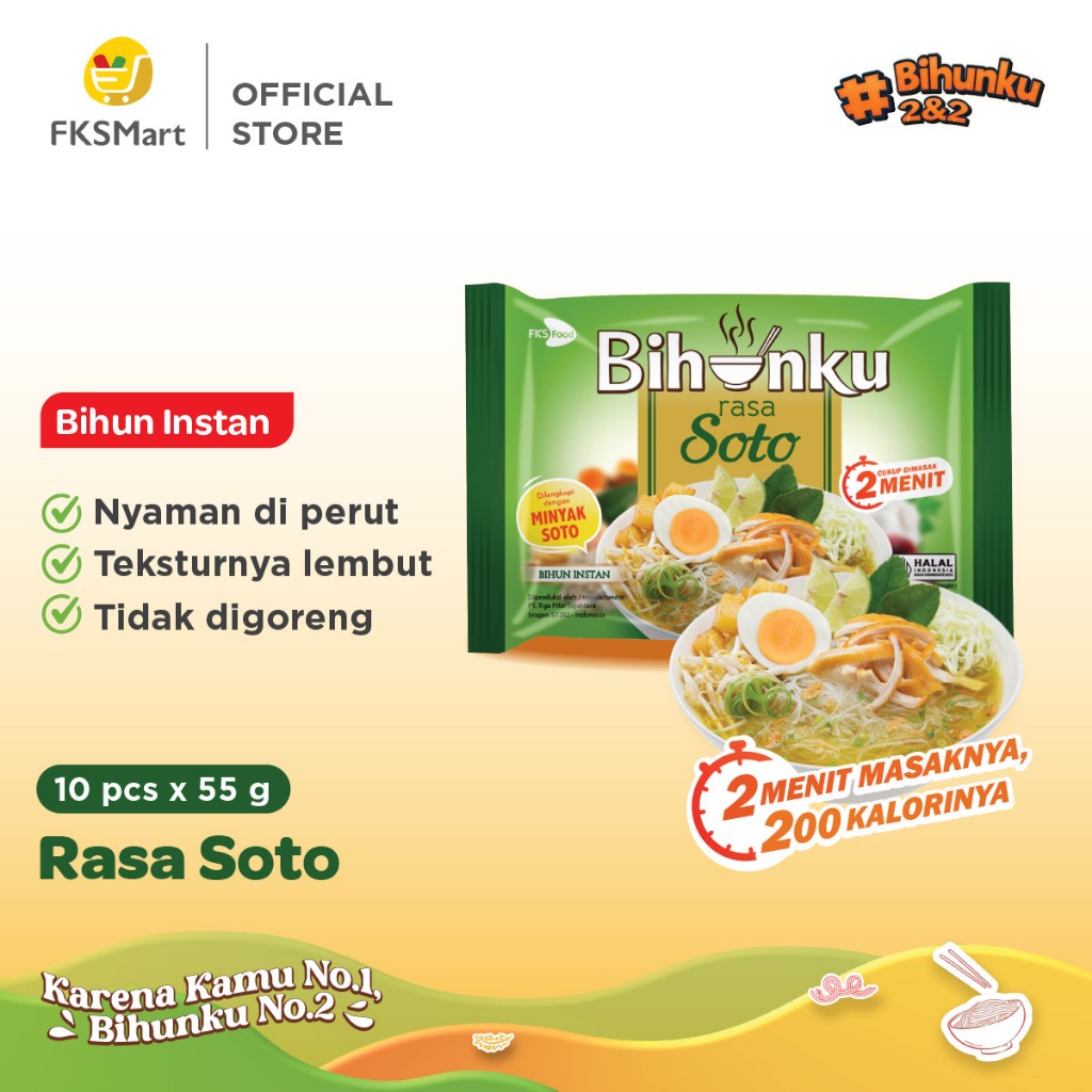 

Bihunku Soto Paket Isi 10