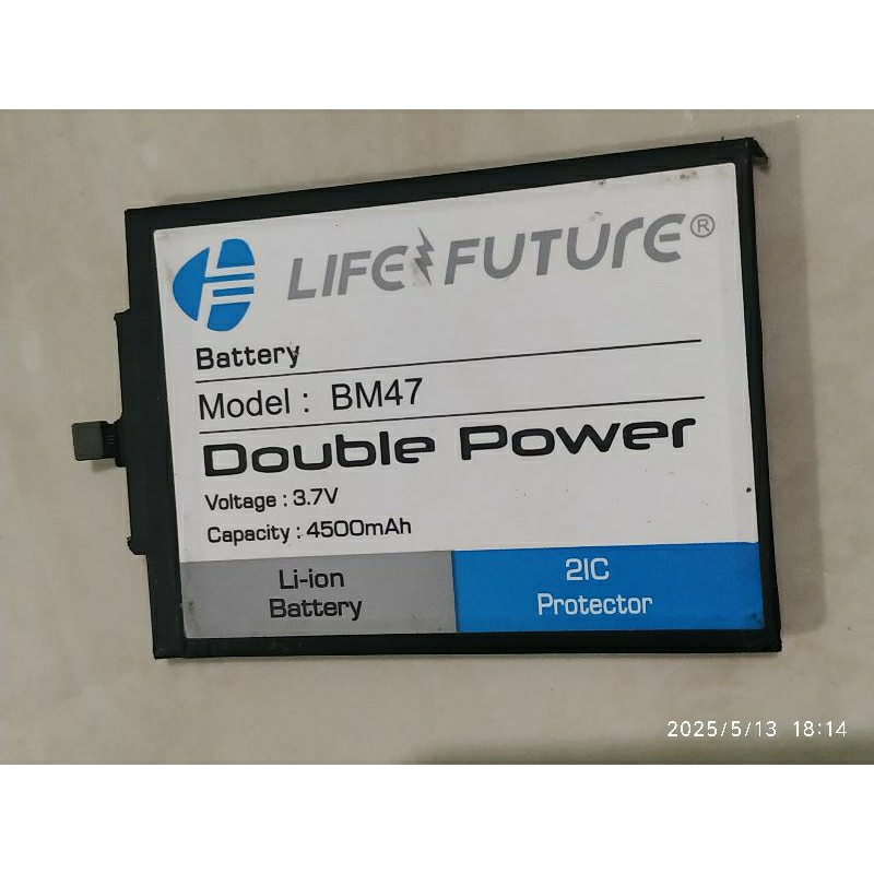 BATERAI BM47 LF LIFE FUTURE POWER 4500mAh batre redmi 4x 3s 3 pro 4x prime Double Power Bekas Copota
