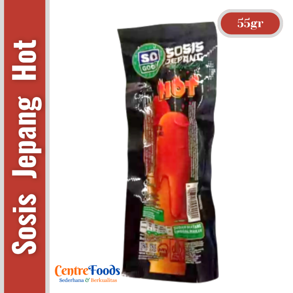 

Sosis Jepang Saus Pedas HOT - Spicy Japanese Sausage SO GOOD | 55gr [ Harga Per BKS ]