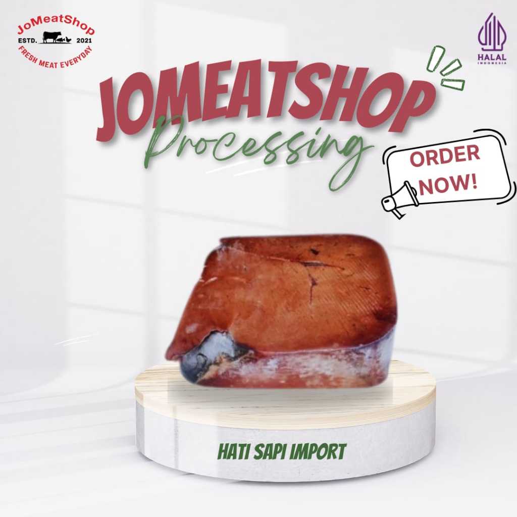 

JomeatShop I Hati sapi Import Australia Liver Beef I 1kg