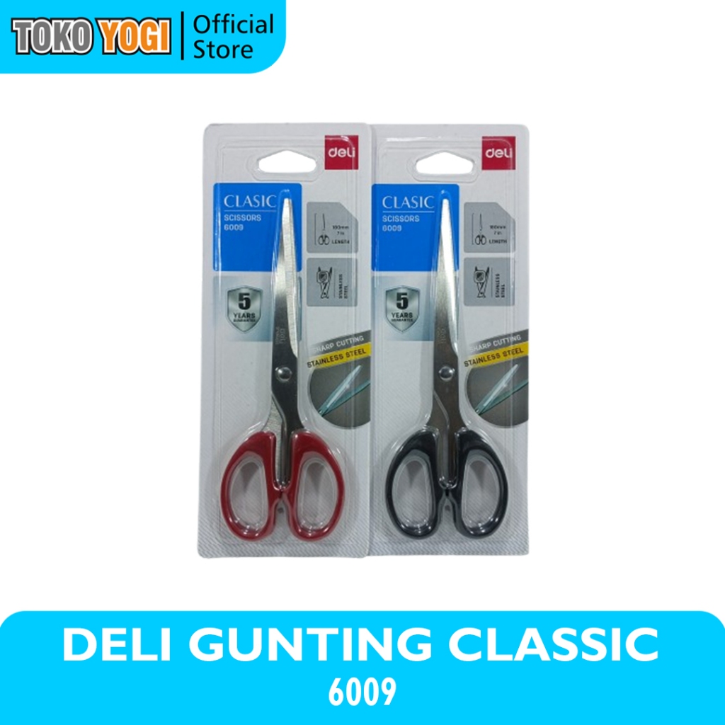 

DELI CLASIC SCISSORS 6009 180mm 7in || GUNTING