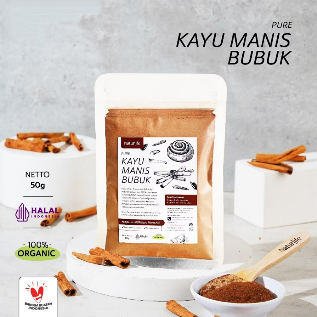 

KAYU MANIS BUBUK 50 gram Serbuk Halus Cinnamon Powder Bumbu Masakan
