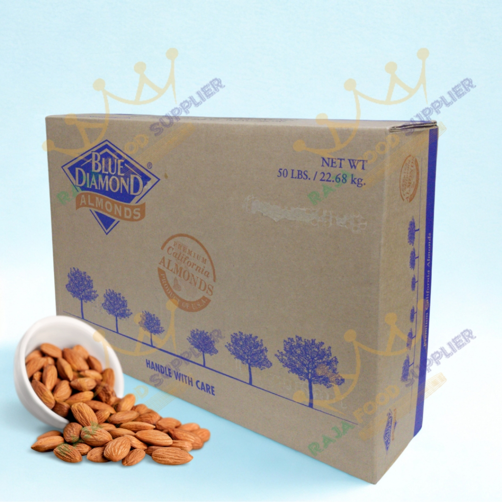 

Kacang Almond Panggang Kupas - Whole Almond Roasted 22.68 kg Blue Diamond