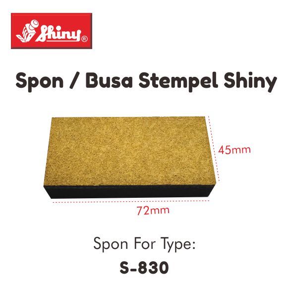 

Spon/Busa/Bantalan Shiny Type S-830