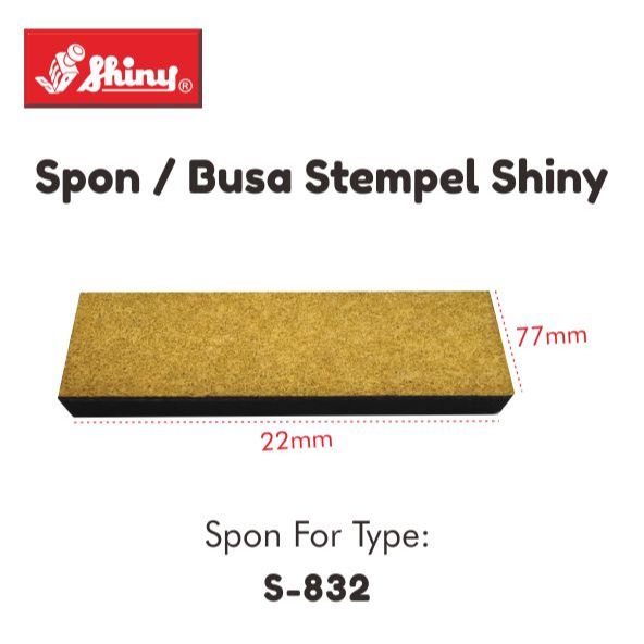 

Spon/Busa/Bantalan Shiny Type S-832