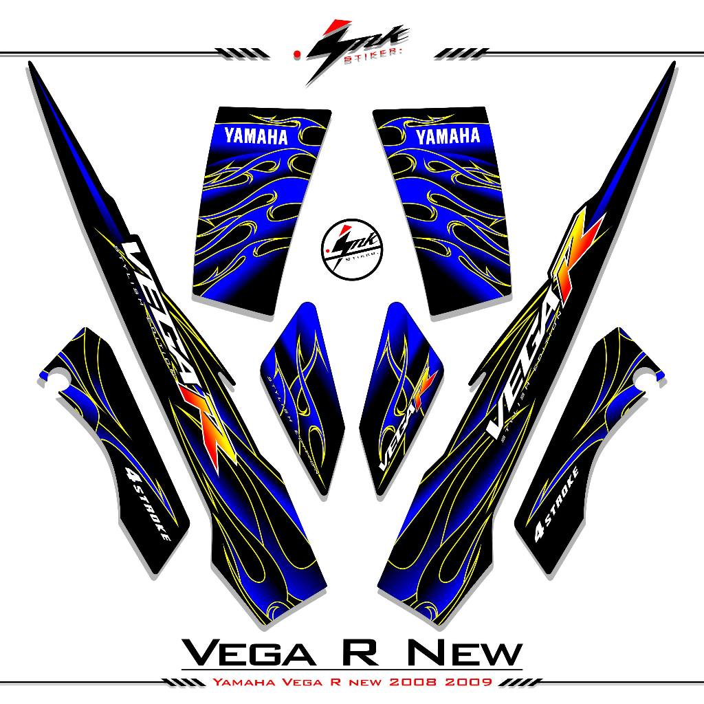 Striping Vega R New Stiker Vega R New 2008 2009 Sticker Vega Stiker Vega R New Stiker.ink Motif 130
