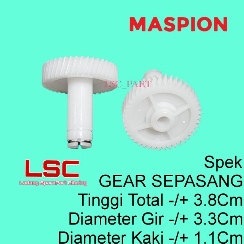 Gigi Gear Mixer Maspion LAMA MT Gir mikser Roda Tipe Lama SEPASANG
