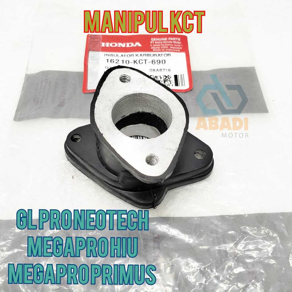 Intek Karet Manipul Ori Honda KCT MegaPro Primus GL Pro Neotech Mega Pro Hiu Intake Intak Insulator 