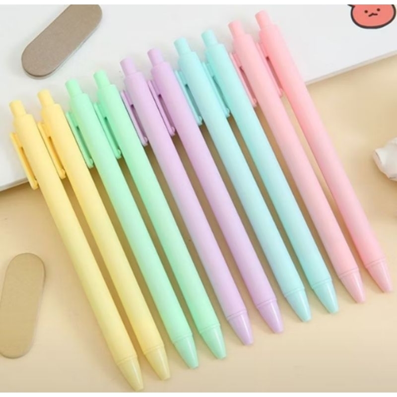 

WK - Home's | Pena Cetekan Macaroon Pulpen Warna Pastel Tinta Hitam Alat Tulis Sekolah Kantor Pen