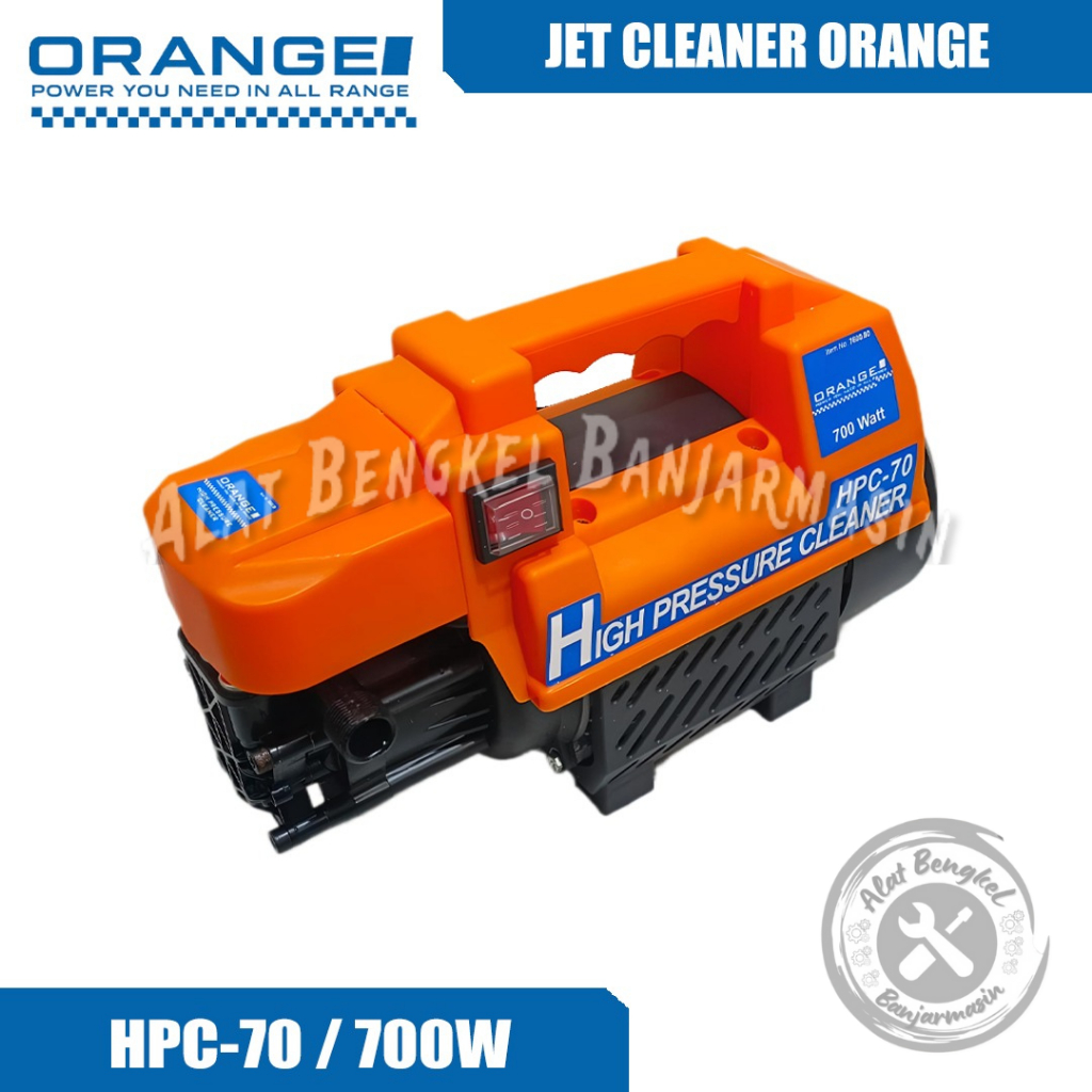 JET CLEANER "ORANGE" HPC-70 ||MESIN LISTRIK CUCI SEPEDA MOTOR & MOBIL