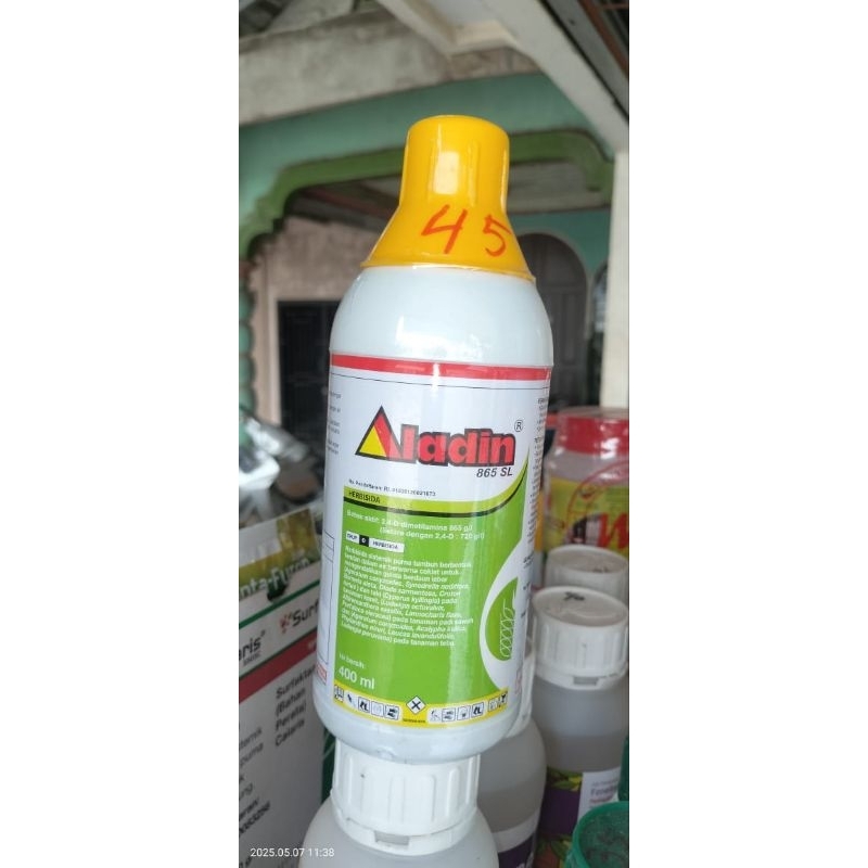 Herbisida Aladin 865 SL Gulma Terkendali & Aman Untuk Padi 400ml