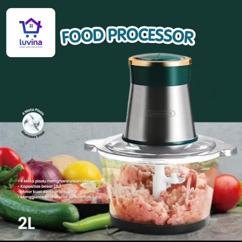 Blender Chopper Luna Life Tabung Kaca