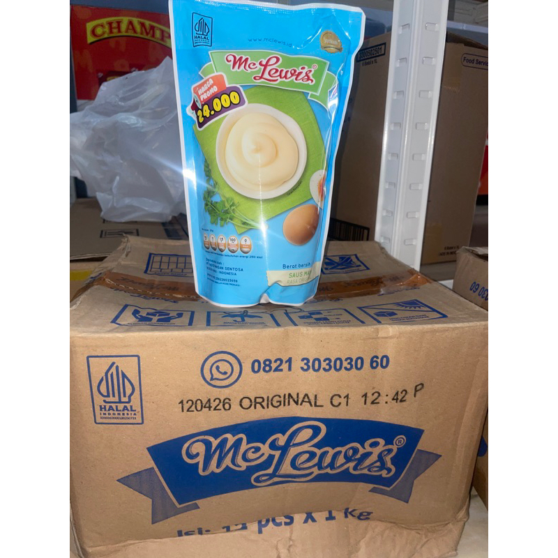 

Mc Lewis Saus Mayonais Original 1 dus Mc Lewis Saus Mayonais Original isi 12pcs