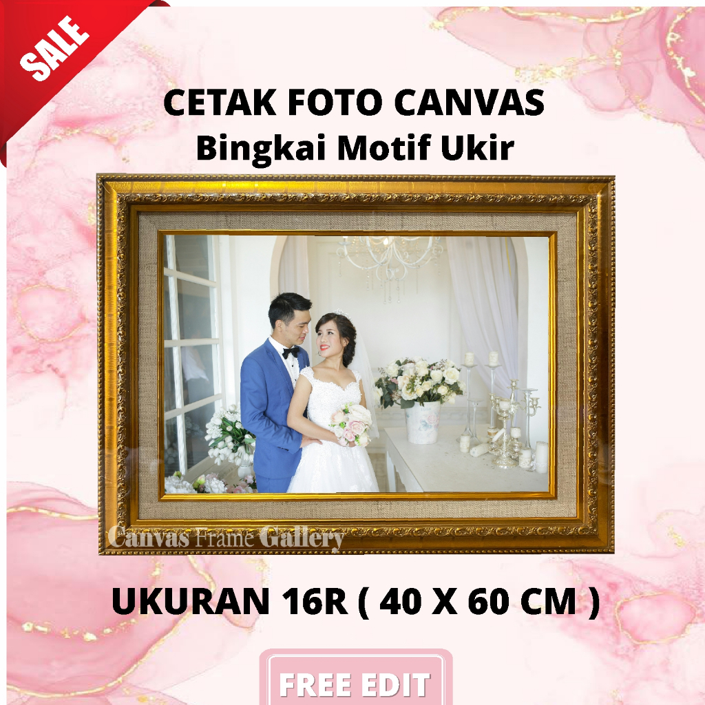 Cetak Foto Canvas Bingkai Motif 16R ( 40 x 60 ) BERKUALITAS TAHAN LAMA