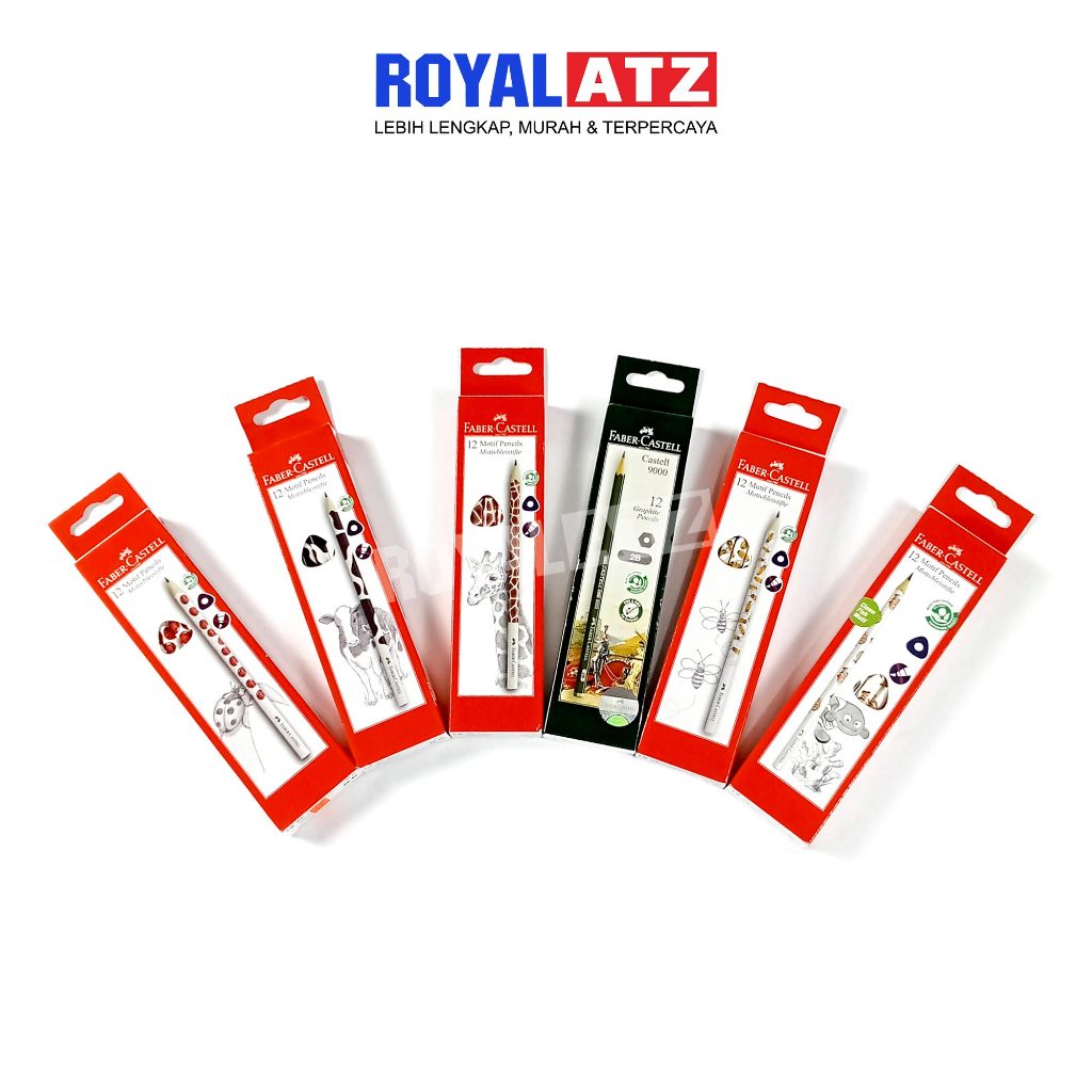 

Pencil Wood / Pensil Kayu 2B Faber Castell Graphite Per Pack Isi 12 Pcs