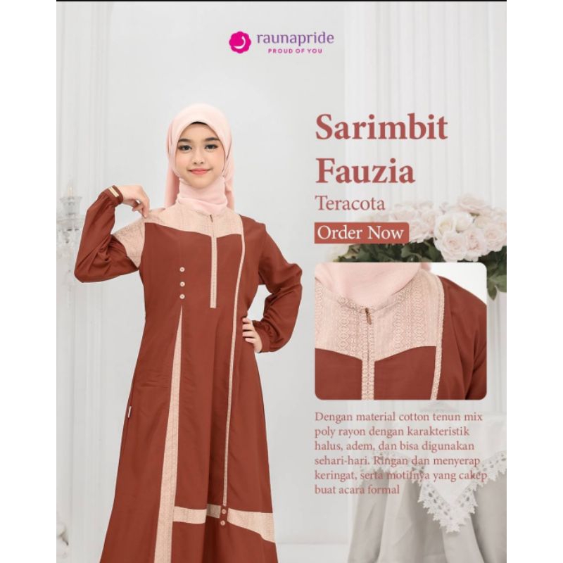 GAMIS RAUNA REMAJA FAUZIA TERACOTTA, EMERALD, NAVY TERBARU