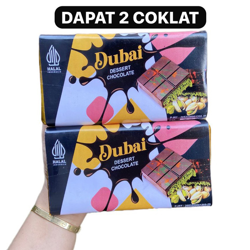 

DAPAT 2 COKLAT DUBAI KUNAFA PISTACHIO MILKY 250gr