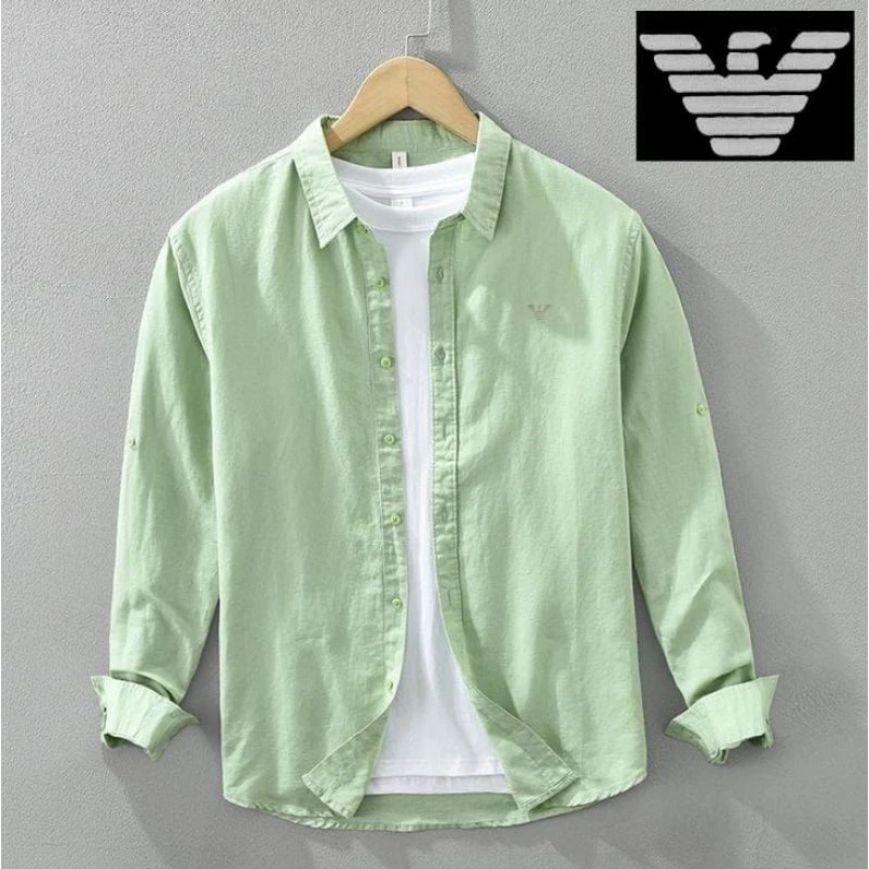 Kemeja Polos Giorgio Armani / Kemeja Lengan Panjang Premium Quality