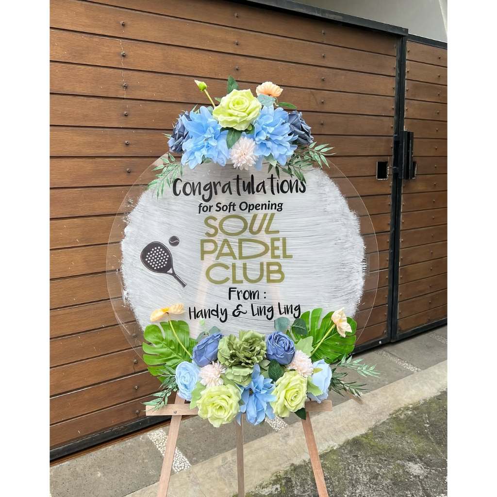 FREE ONGKIR - BISA JADI HARI INI - Acrylic Flower Board BULAT/ Papan Bunga Acrylic / Papan Bunga Uca