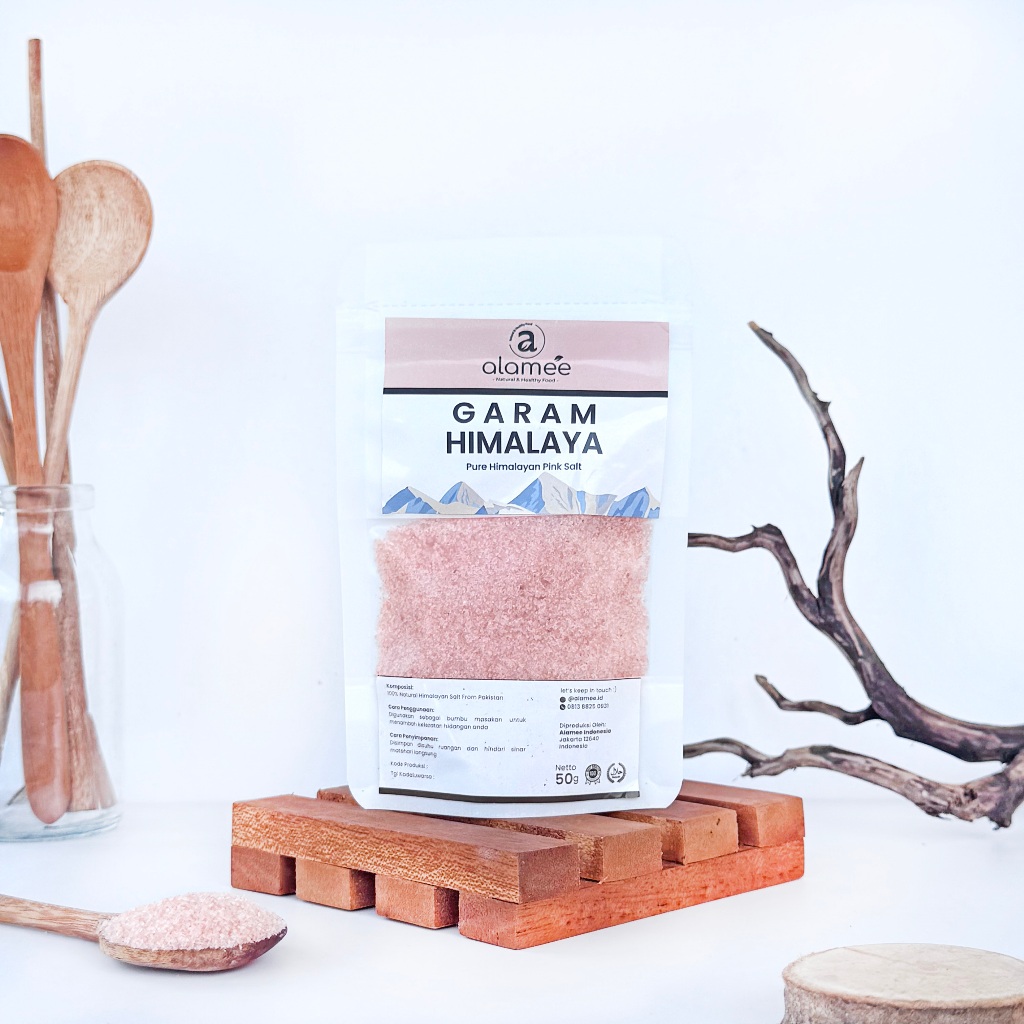 

Garam Himalaya Himalayan Pink Salt Mini Travel Size Tester Test 50g hibiscus food