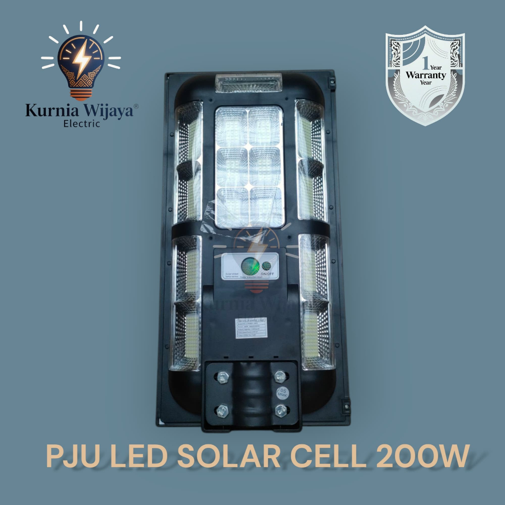 Lampu Outdoor Surya 200W: Super Bright, Awet 12 Jam, Anti Hujan