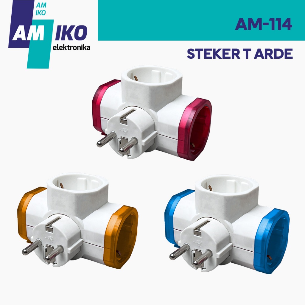 Steker T Arde Mikotek Colokan Listrik 3 Lubang SNI AM-114