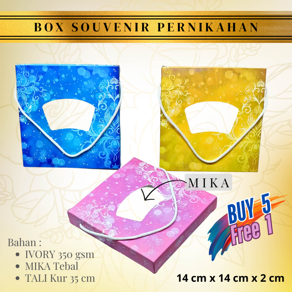 

BOX SOUVENIR PERNIKAHAN / SAPU TANGAN / SCRAFT / DOMPET / SOUVENIR / HAMPERS / GIFT