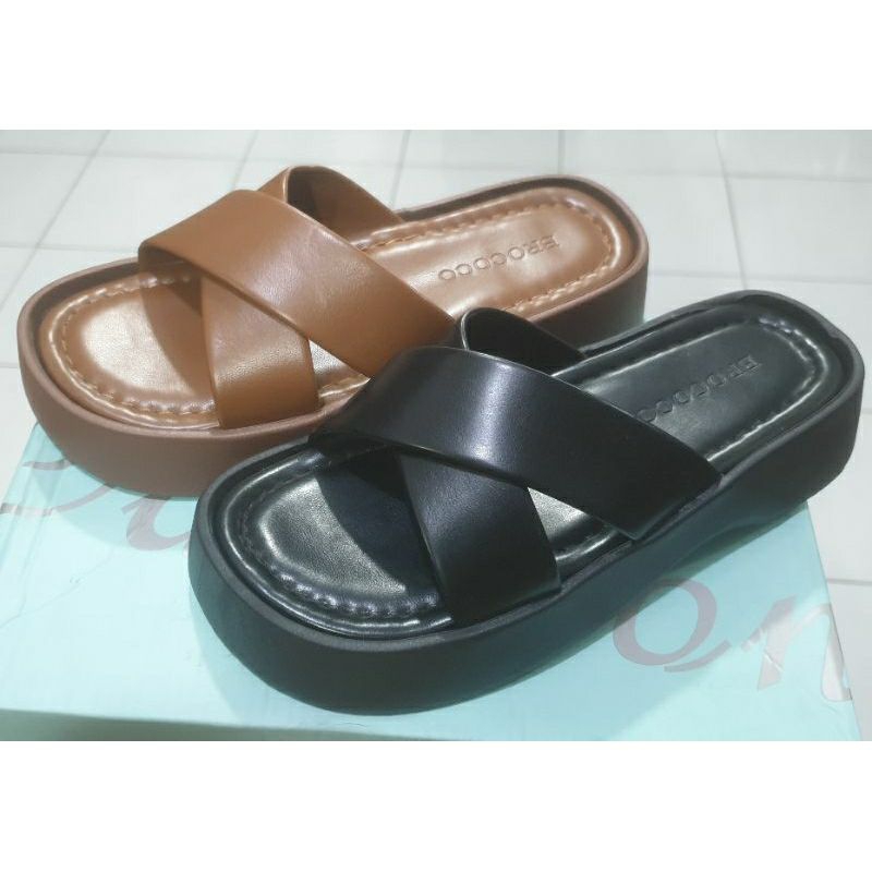 SANDAL WEDGES FLAT IMPORT BROCOCO L88 36-40