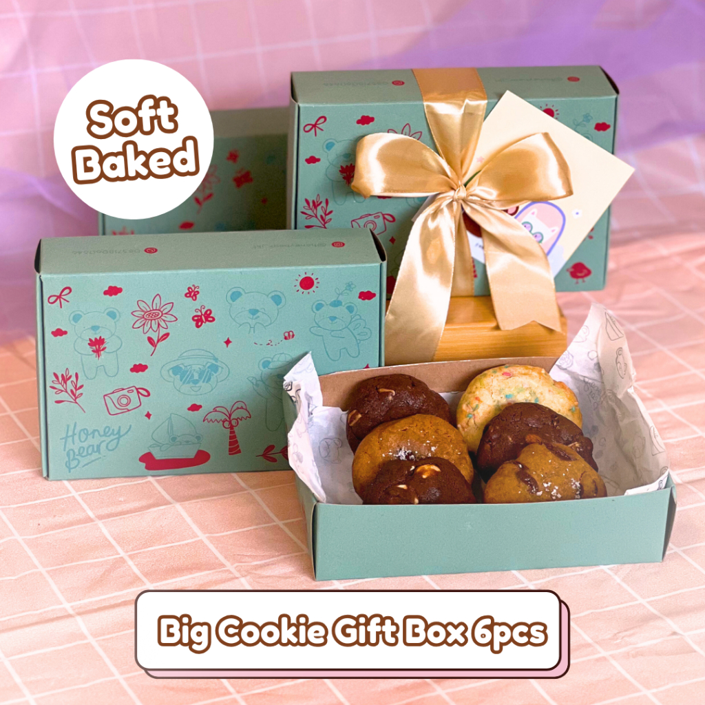 

Big Cookies Gift Box - 6 pcs | Kue Kering Hampers Cake Kado Ultah