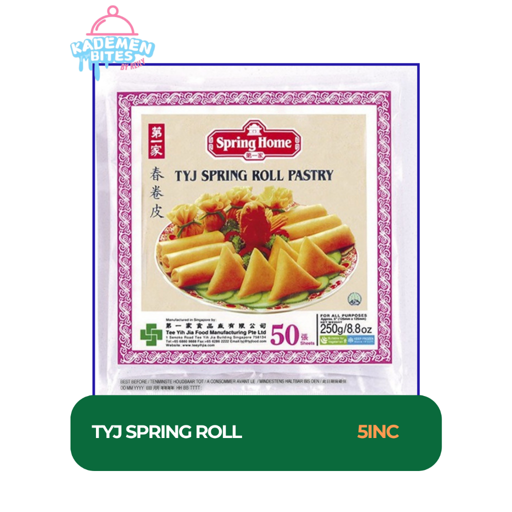 

TYJ spring roll 5inc 13cm X 13cm 250gr