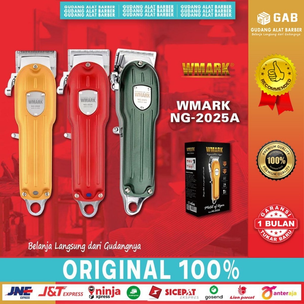 Hair Clipper Wmark NG 2025A Alat Cukur Pangkas Rambut Elektrik Barbershop 6500 Rpm Original