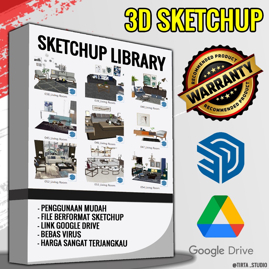 3D Sketchup Library Super Premium