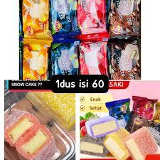 

kue nagasaki snow cake conley kue mochi 30gr jepang rasa coklat mangga cemilan enak murah daifuku Premium Lembut Kenyal