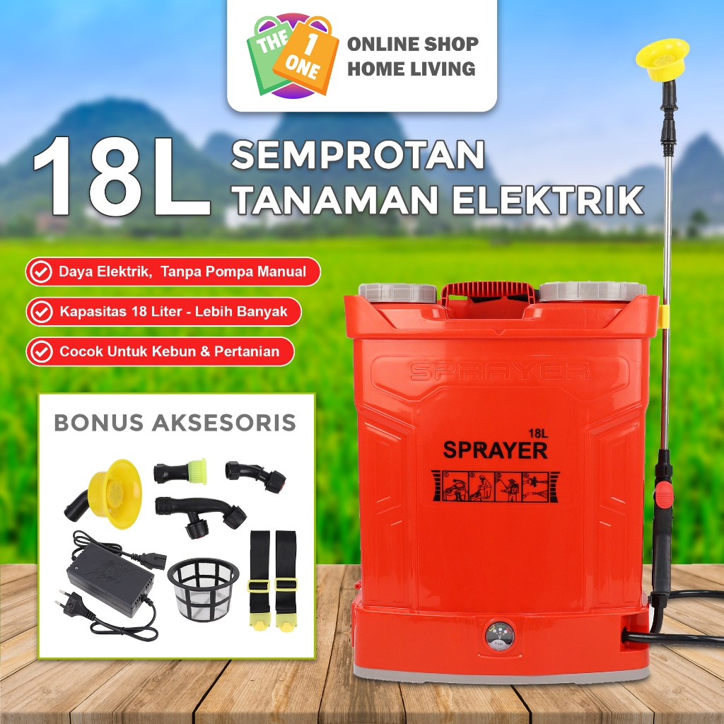 Tangki Sprayer Elektrik Semprotan Tanaman Perkebunan 18 Liter
