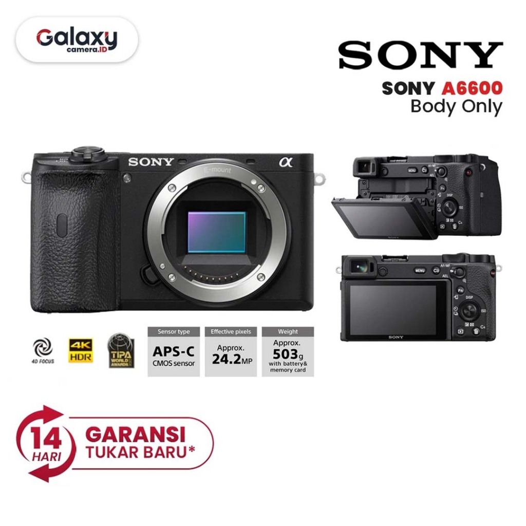Sony A6600 Sony Alpha 6600 A6600 / Sony 6600 Body Only Garansi Resmi