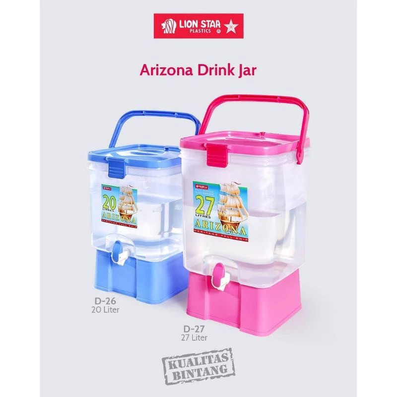 ARIZONA DRINK JAR LION STAR 20/27 LITER dispenser air minum tempat air minum wadah air minum